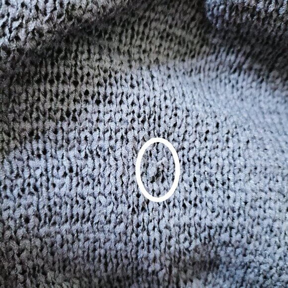 1105)WD.NY Women's Short Sleeve Oversized Slouchy Blue Sweater Plus Size 2X - Picture 9 of 9